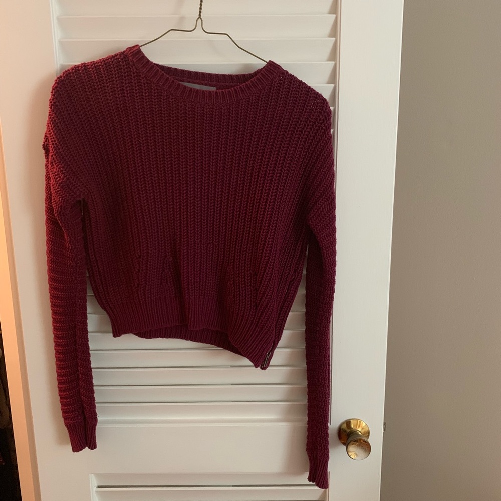 Maroon Knit Sweater